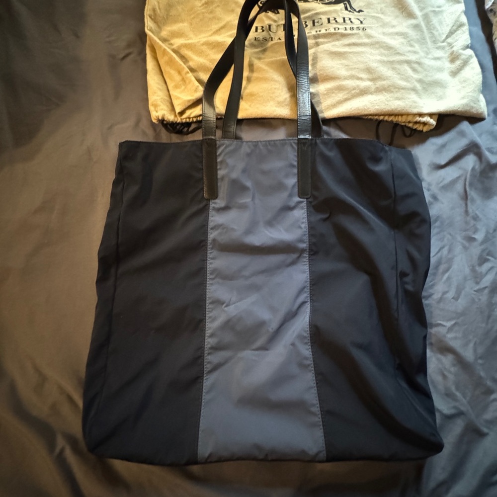 Burberry Blue Tote Bag